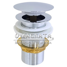 Válvula Click Cromada Para Banheira e Lavabo